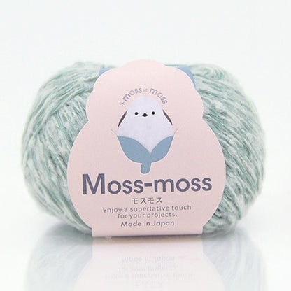 ハマナカ モスモス 並太毛糸 No.009 ウール50% 綿50% 25g玉巻（約105m）