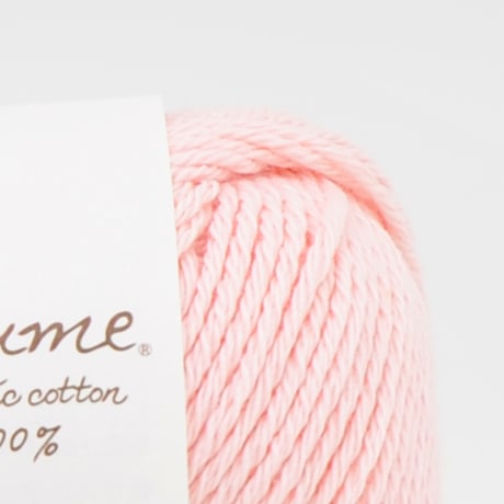 ハマナカ ポーム ベビーカラー 中細 毛糸 No.91 オーガニックコットン100% 25g玉巻（約70m）