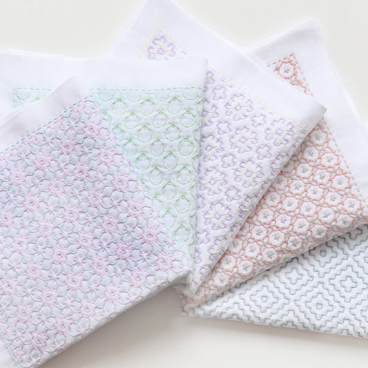 Olympus オリムパス 刺し子糸 Sashiko Awai-iro くすみカラー10色セット 綿100% 1カセ 約40m×10