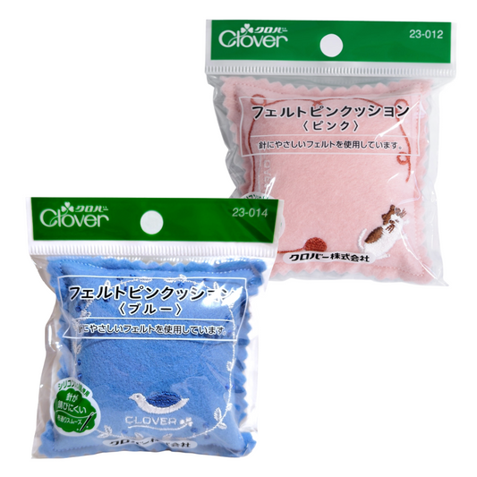 Clover クロバー フェルトピンクッション〈ピンク23-012／ブルー23-014〉
