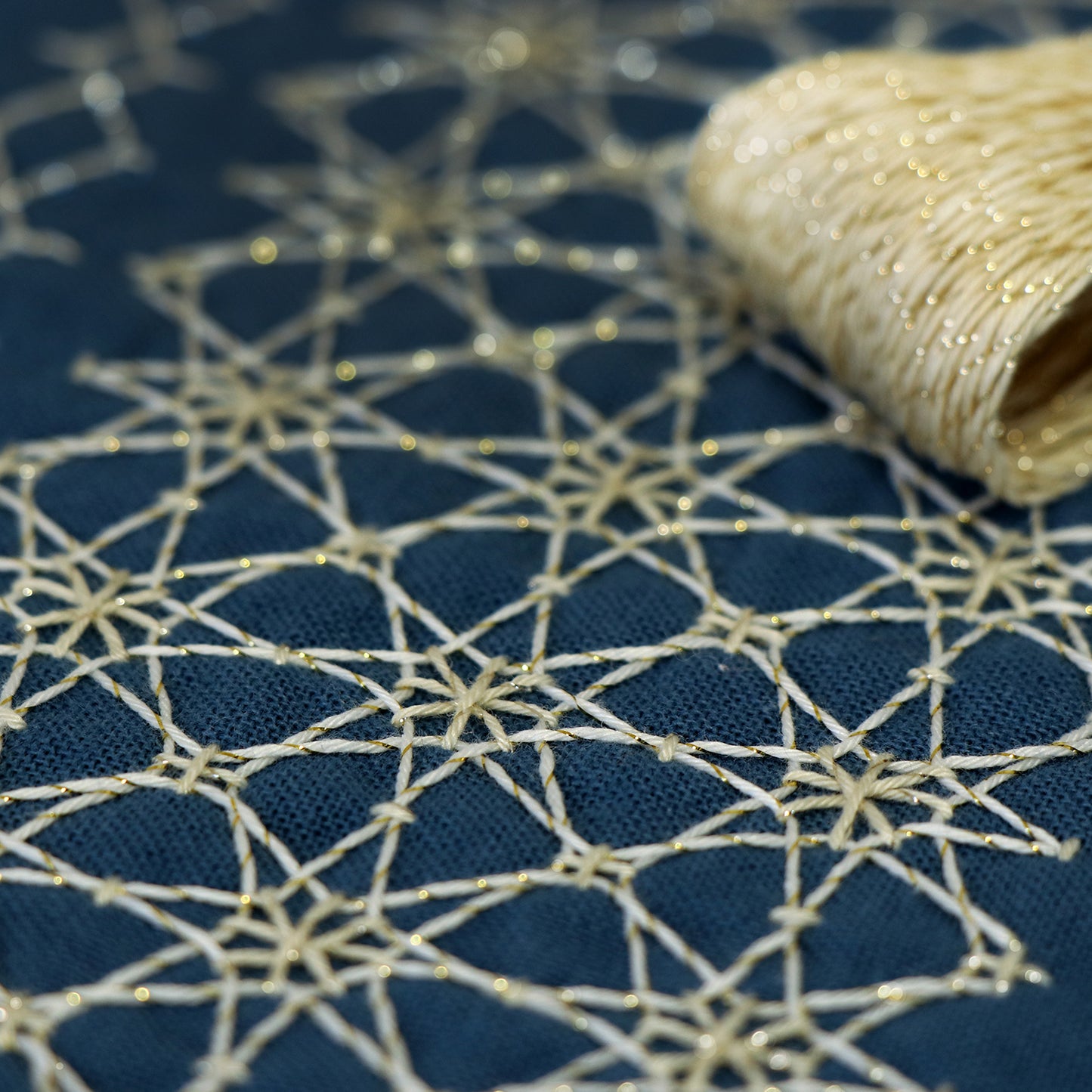 Olympus オリムパス 刺し子糸 Sashiko Lame 15色セット 綿96% ポリエステル4% 1カセ 約40m×15